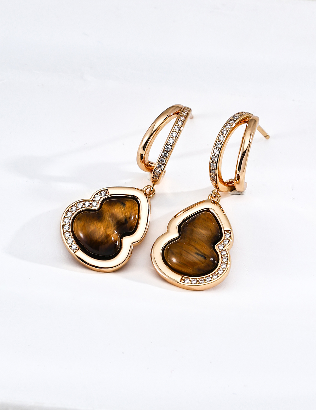 Fortune Gourd Pearl Earrings